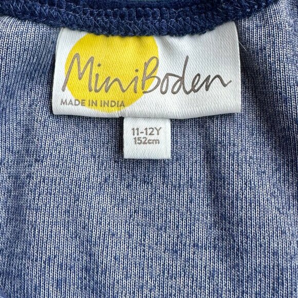 MINI BODEN Rainbow Tulle Dress Girls 11-12 152 Blue Velour Tulle Applique Stars - Picture 7 of 8